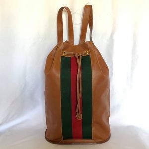 ❌SOLD❌GUCCI VINTAGE WEB BACKPACK